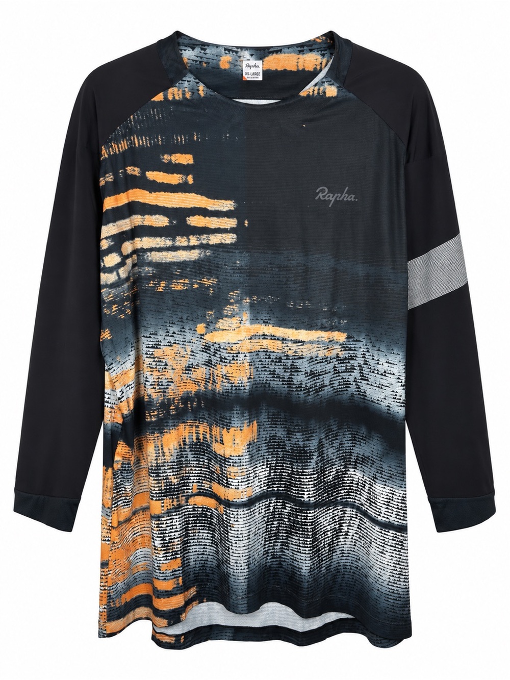Rapha Trail 3/4 Sleeve Jersey Pack Print Abstract Mountain Bike NWT XXL